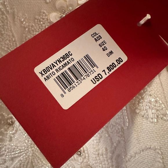 Valentino Beaded Floral Mini Dress - Picture 9 of 9